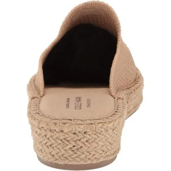 Cole Haan women's Slip on Mule Slides Soft Knit Comfy Stitchlite  Beige Tan 8B