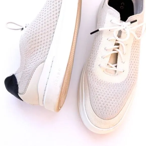 Cole Haan Men's Grandpr Rally Stitchlite Low Top Sneakers Bright White/gray 10.5