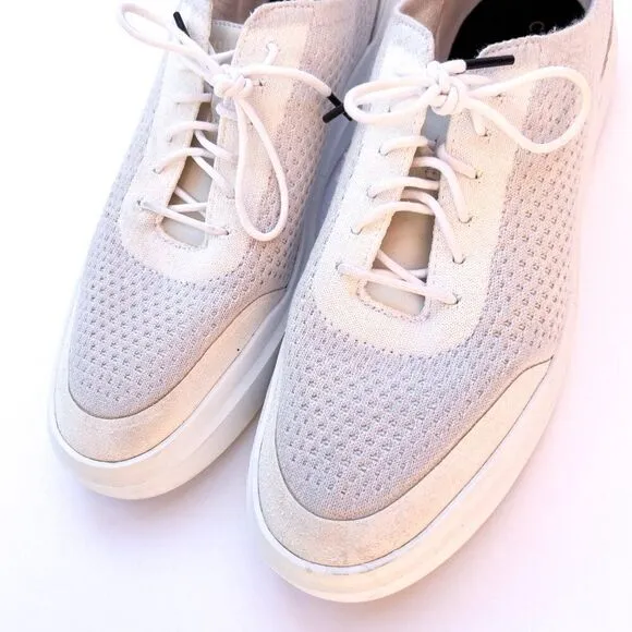 Cole Haan Men's Grandpr Rally Stitchlite Low Top Sneakers Bright White/gray 10.5