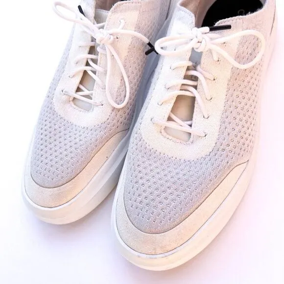 Cole Haan Men's Grandpr Rally Stitchlite Low Top Sneakers Bright White/gray 10.5