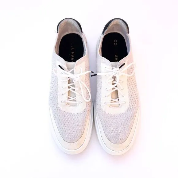 Cole Haan Men's Grandpr Rally Stitchlite Low Top Sneakers Bright White/gray 10.5