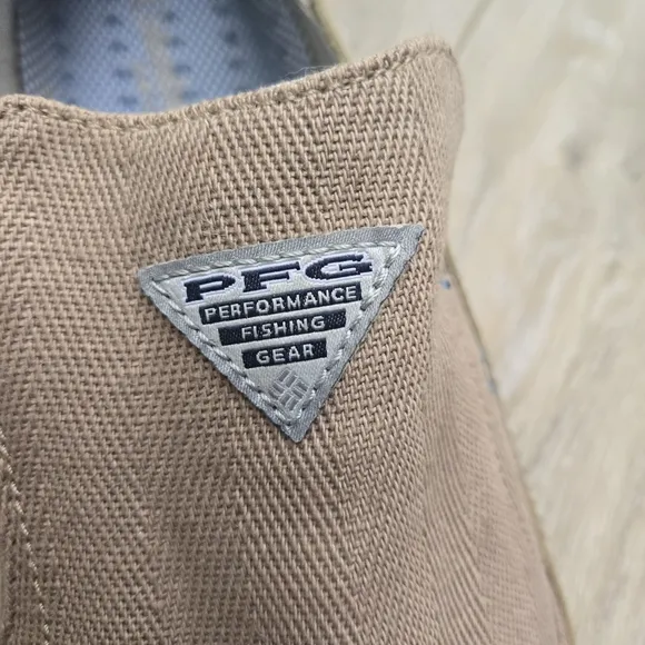 Columbia PFG Bahama Vent Fishing Size 16 Boat Shoes Loafers Tan Slip On