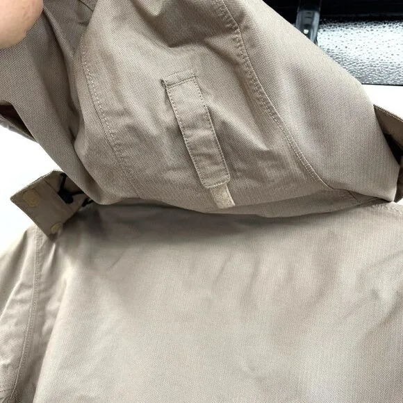 Columbia Titanium Women's Light Tan Insulated Waterproof Hoodie Jacket Size Medi