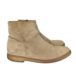 Common Projects Tan Suede Ankle Boots British Chelsea Side Zip Men's 12 EU 45