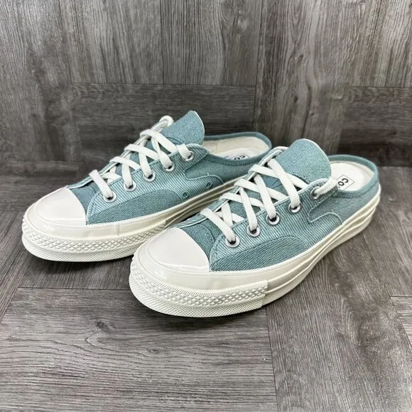 Converse Chuck 70 Mules Women's size 9 Light Green