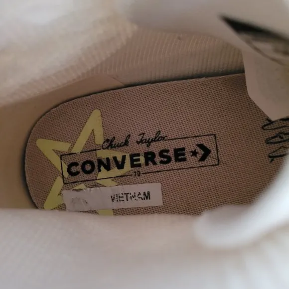 CONVERSE Renew Chuck 70 Knit High 'Egret' Sneakers Shoes Unisex W10 M8