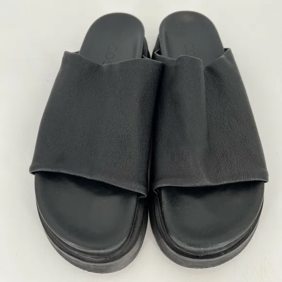 Cos Nappa Leather Platform Slides
