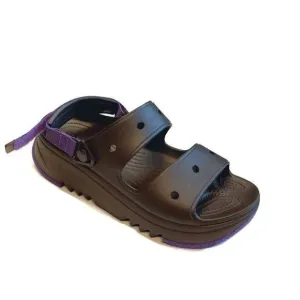 CROCS Classic Hiker Xscape Sandals Mens Size 10 Womens 12 Espresso Neon Purple