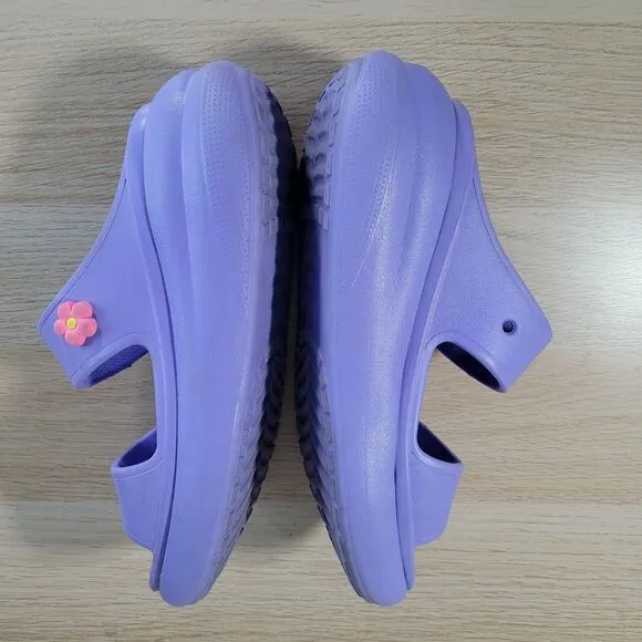 Crocs Crush Platform Slides Womens Size 10 Sandals Lavender 207670 Chunky Sole