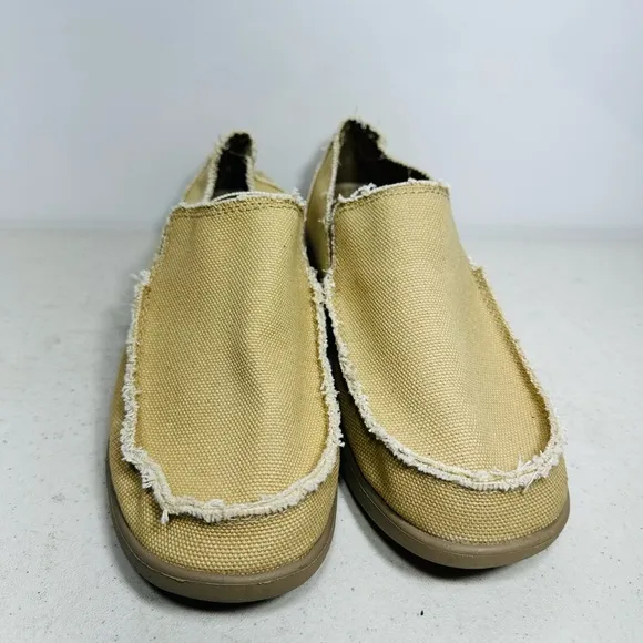 Crocs Loafers Santa Cruz Slip On Canvas Loafers Shoes Mens Sz 8 New