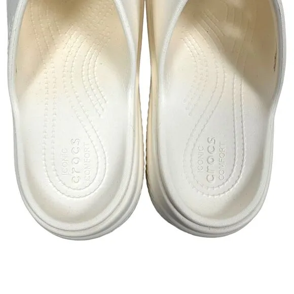 Crocs Stomp Slide Men’s 7 Women’s 9 Slides Sandals Chalk White 209346 New