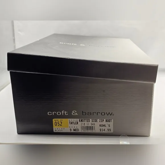 Croft &amp; Barrow Knotted Side Zipped Boots