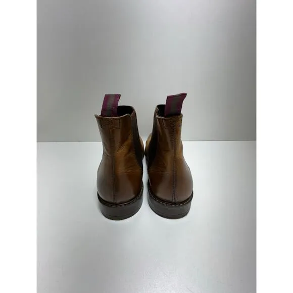Crown Vintage Cognac Glory 2 Chelsea Men’s Leather Boots Sz 9.5