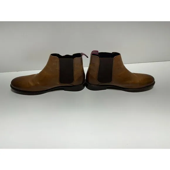 Crown Vintage Cognac Glory 2 Chelsea Men’s Leather Boots Sz 9.5