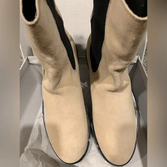 CRUZA TENDENCIA Made in Portugal Chelsea Suede Leather Boots