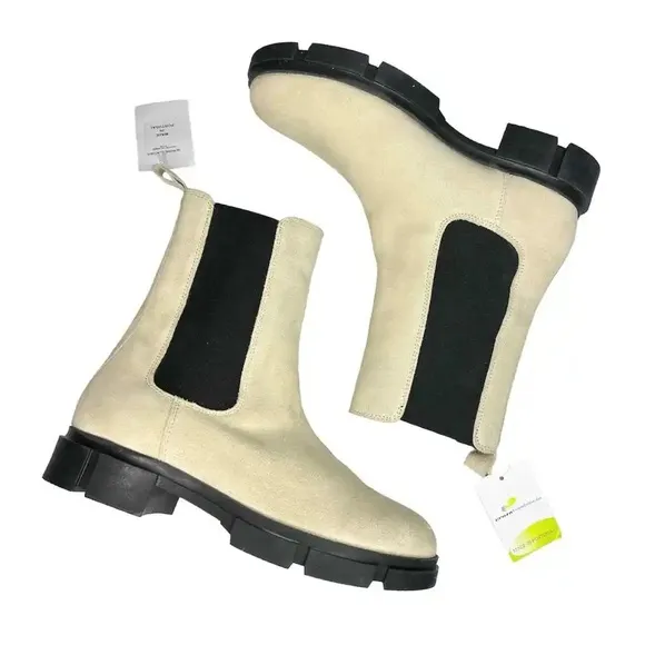 CRUZA TENDENCIA Made in Portugal Chelsea Suede Leather Boots