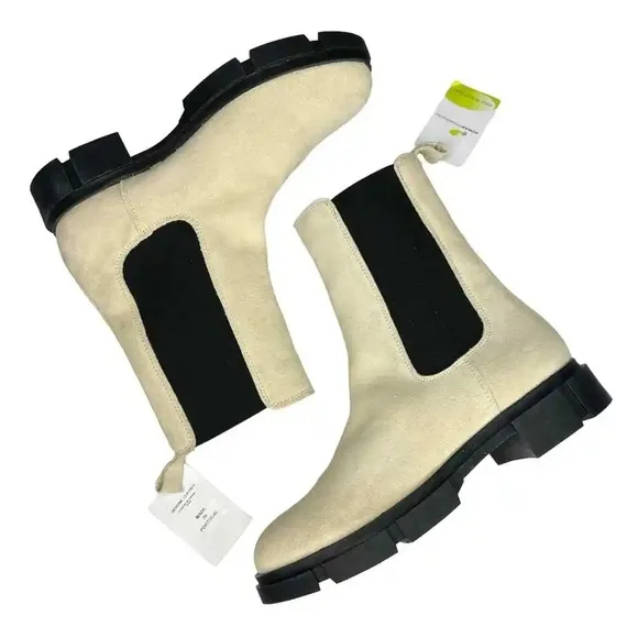 CRUZA TENDENCIA Made in Portugal Chelsea Suede Leather Boots