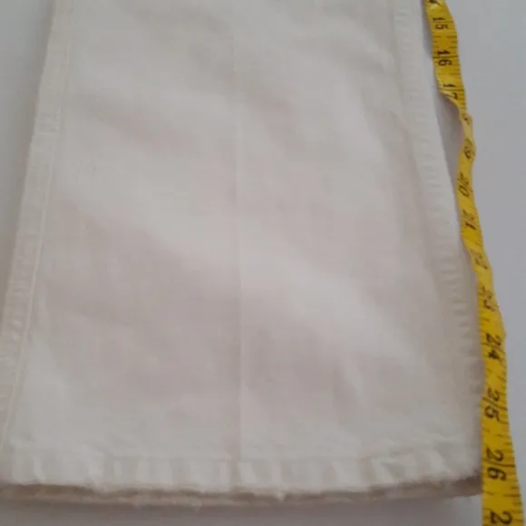Current/Elliott The Vanessa High-Rise Cropped White Jeans NWT