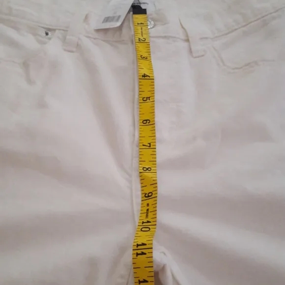 Current/Elliott The Vanessa High-Rise Cropped White Jeans NWT