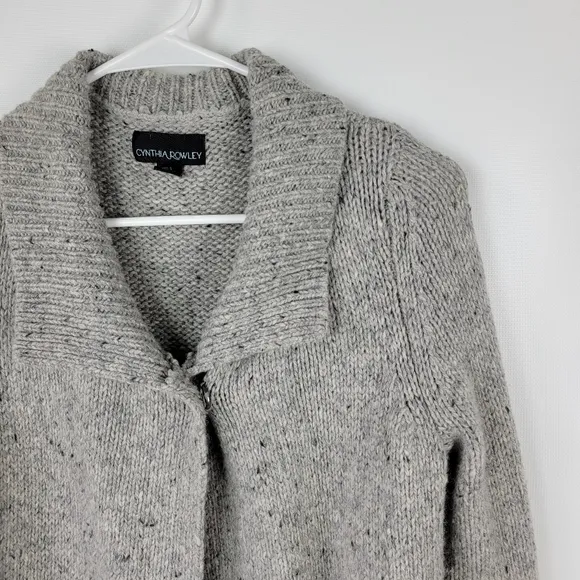 Cynthia Rowley Wool Blend Long Knit Coatigan Sz Small