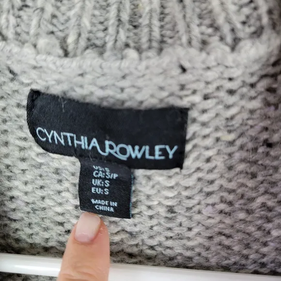 Cynthia Rowley Wool Blend Long Knit Coatigan Sz Small