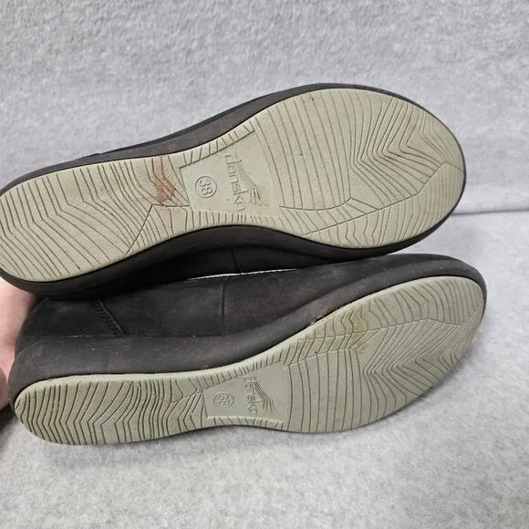 Dansko Black Suede Ballet Flats Size 38