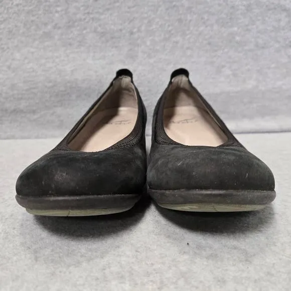 Dansko Black Suede Ballet Flats Size 38