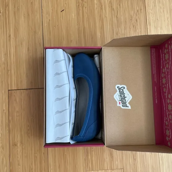 Dansko Blue Suede Flats