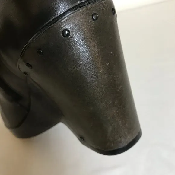 Dansko Faith Leather Wrapped &amp; Studded Wedge Heel Ankle Boots Size 41