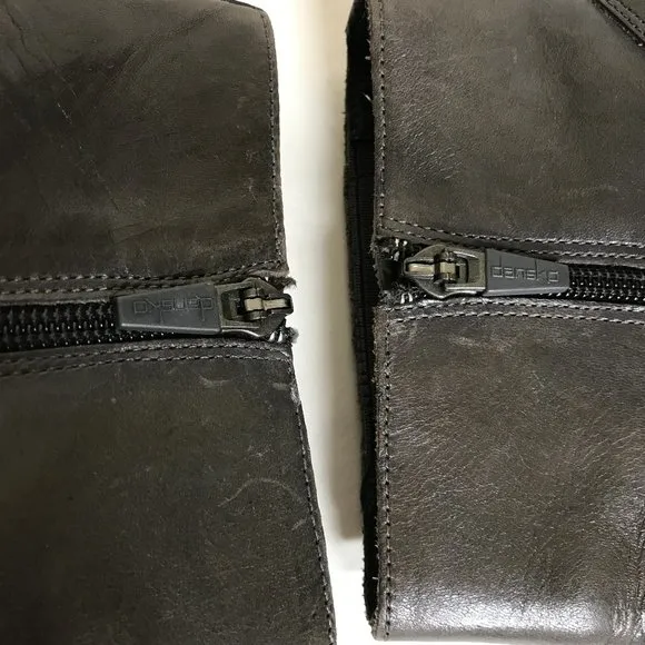 Dansko Faith Leather Wrapped &amp; Studded Wedge Heel Ankle Boots Size 41