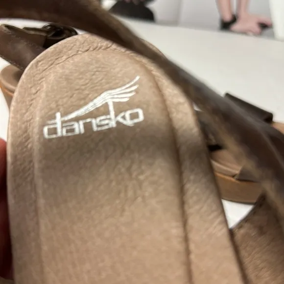 Dansko leather platform sandals