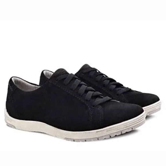 Dansko Leela Black Waterproof Nubuck Lace-Up Sneakers Women's Size 39/ US 8-5-9