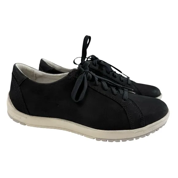 Dansko Leela Black Waterproof Nubuck Lace-Up Sneakers Women's Size 39/ US 8-5-9