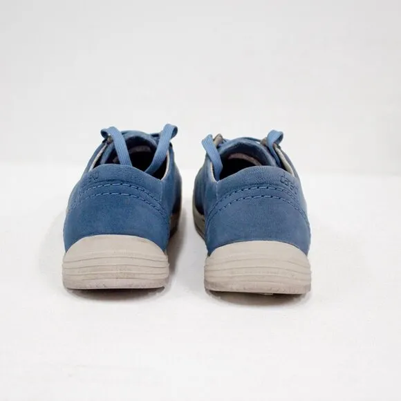 Dansko Suede Sneakers Leela Women's Size 6.5 Sporty Shoe Blue Leather Waterproof