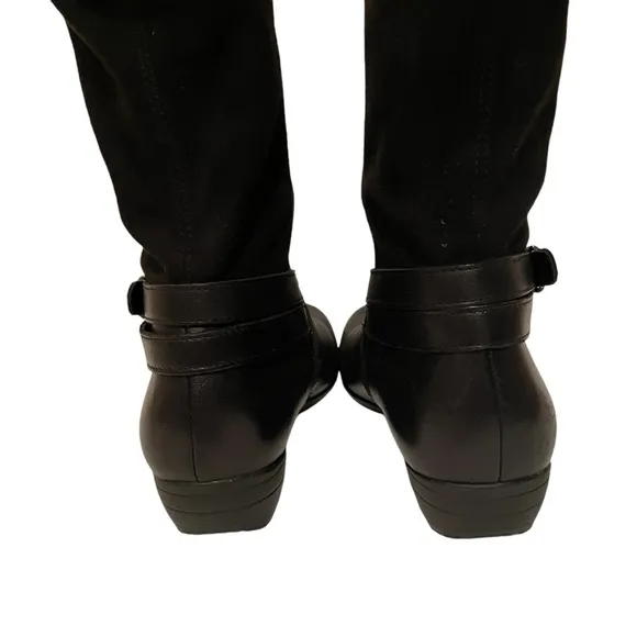Dansko Women’s Boots Tall Leather and Fabric Black Size 36 Side Zip