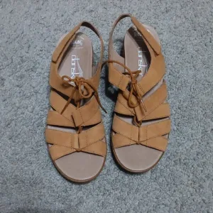 Dansko Women's Brown Leather Sandals- 38
