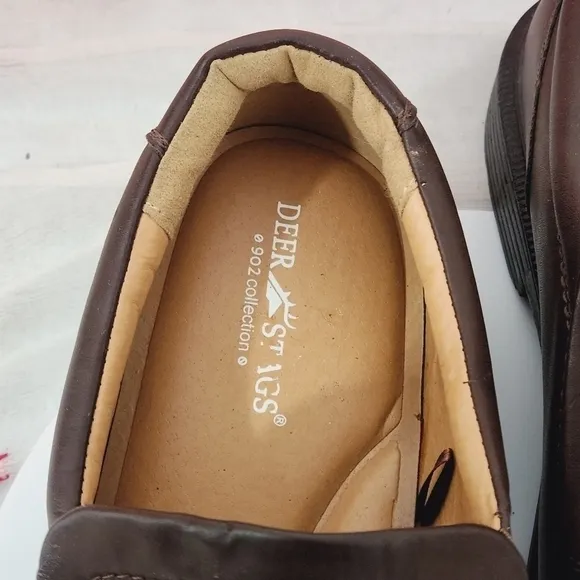 Deer Stag Greenpoint Brown Men's Slip On Loafers Size: 14W