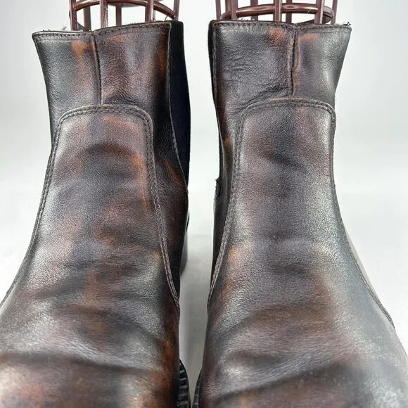 Dexter USA Men's Chelsea Boots US 10.5 M Brown Pull-On Casual Square-Toe Boot