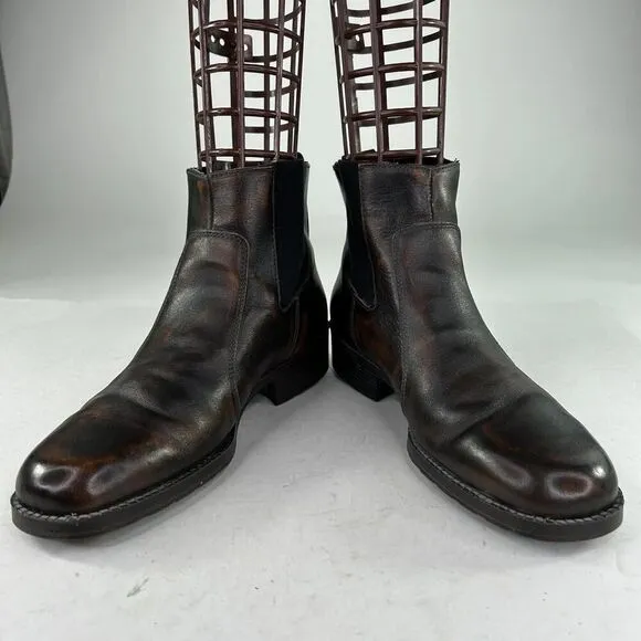 Dexter USA Men's Chelsea Boots US 10.5 M Brown Pull-On Casual Square-Toe Boot