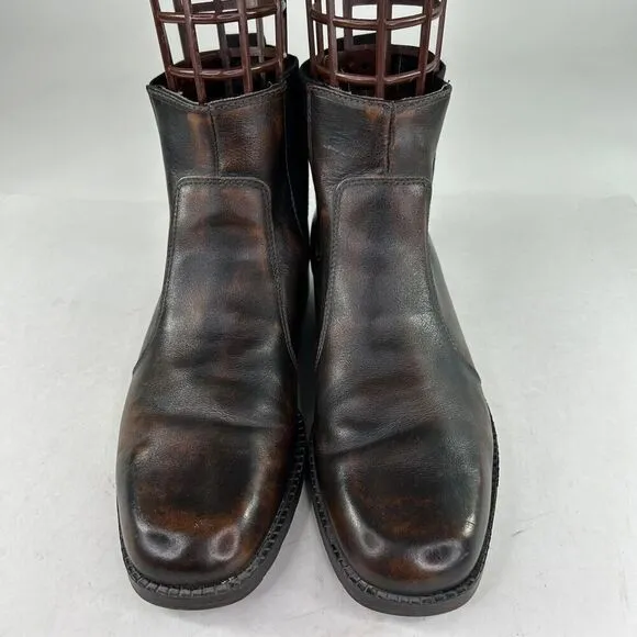 Dexter USA Men's Chelsea Boots US 10.5 M Brown Pull-On Casual Square-Toe Boot