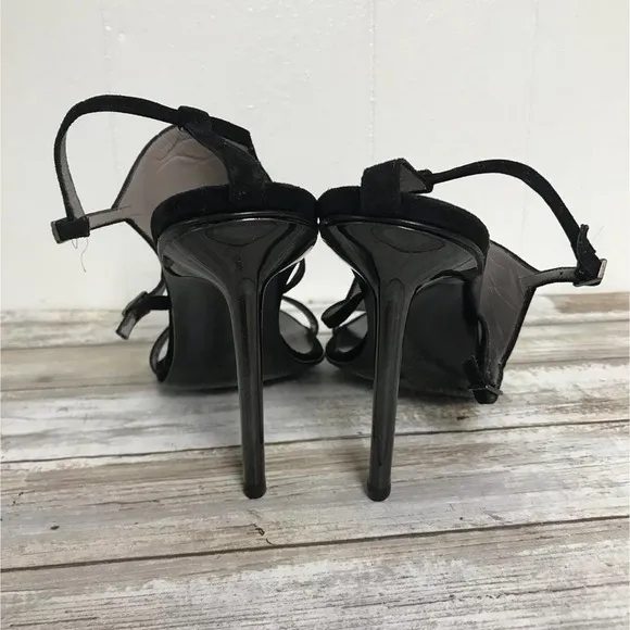 DIEGO DOLCINI BLACK SUEDE LEATHER SANDALS 37