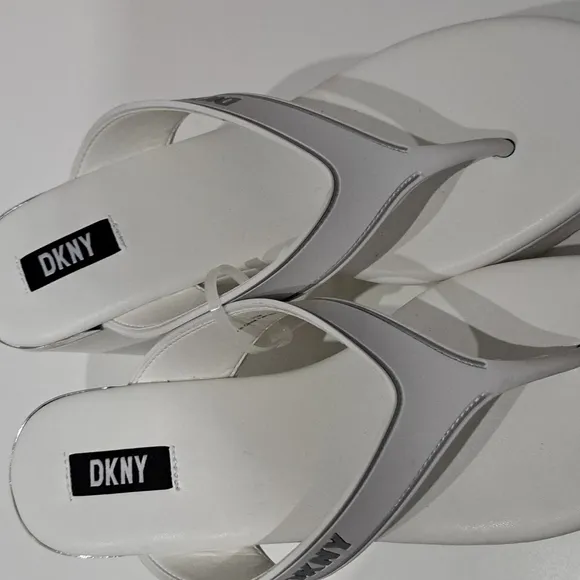 DKNY Women's Trina Platform Wedge Thong Sandals