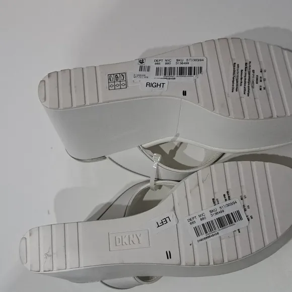DKNY Women's Trina Platform Wedge Thong Sandals