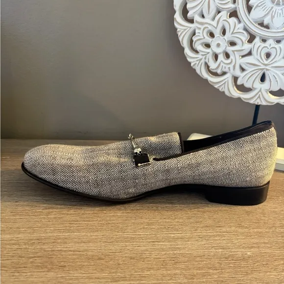 Donald J. Pliner Men's Shawn Canvas Skull Bit Loafers