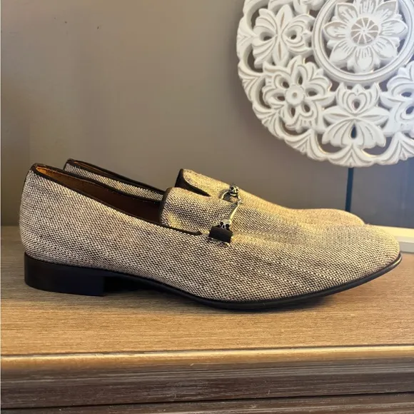 Donald J. Pliner Men's Shawn Canvas Skull Bit Loafers