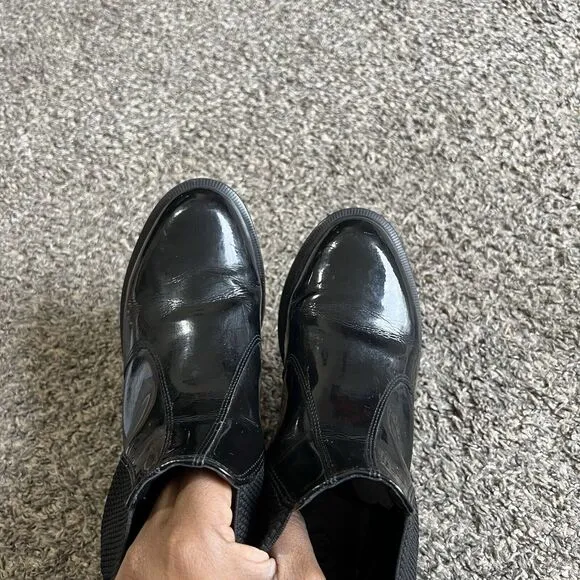 Dr. Doc Martens Faun Womens Black Patent Leather Chelsea Boots Size US 7