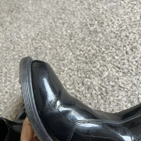 Dr. Doc Martens Faun Womens Black Patent Leather Chelsea Boots Size US 7