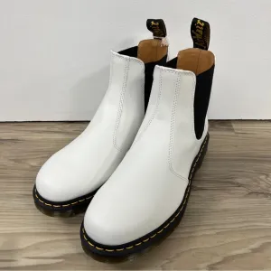 Dr Doc Martens Unisex 2976 YS Platform White Chelsea Boots Sz M 9/W 10 $210 NWOB