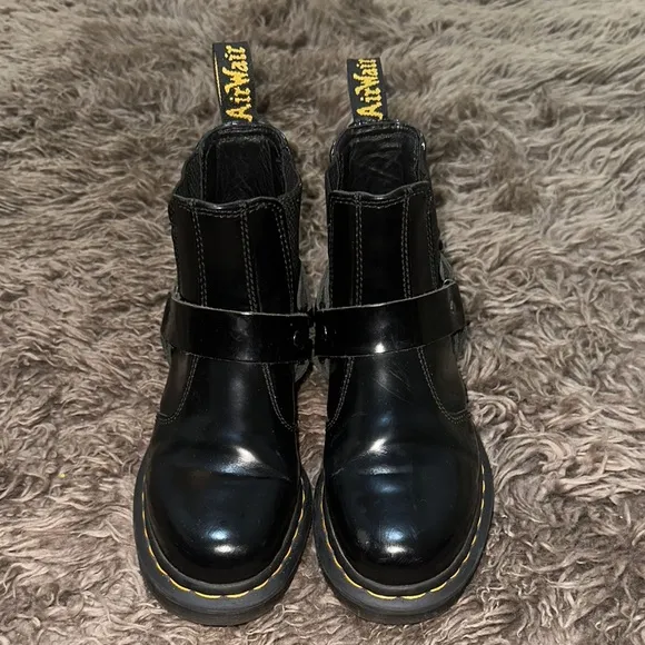 Dr “Doc” Martens Wincox Black Leather Ankle Boots Size 5 NWOT Chelsea Boot