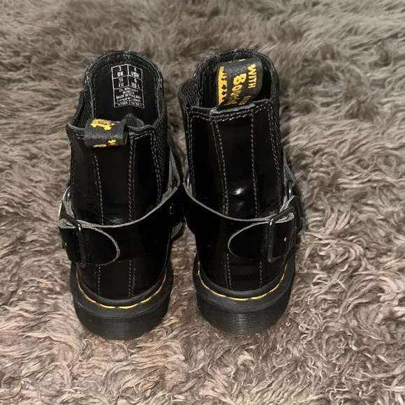 Dr “Doc” Martens Wincox Black Leather Ankle Boots Size 5 NWOT Chelsea Boot